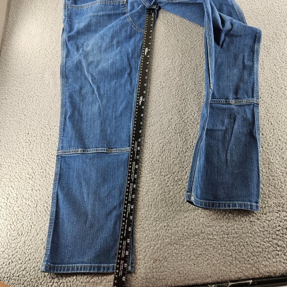 Carhartt Jeans Mens 40x32 Blue Relaxed Work‎ Utility Carpenter Pants Double Knee - Picture 11 of 16